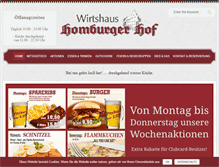 Tablet Screenshot of homburger-wirtshaus.de